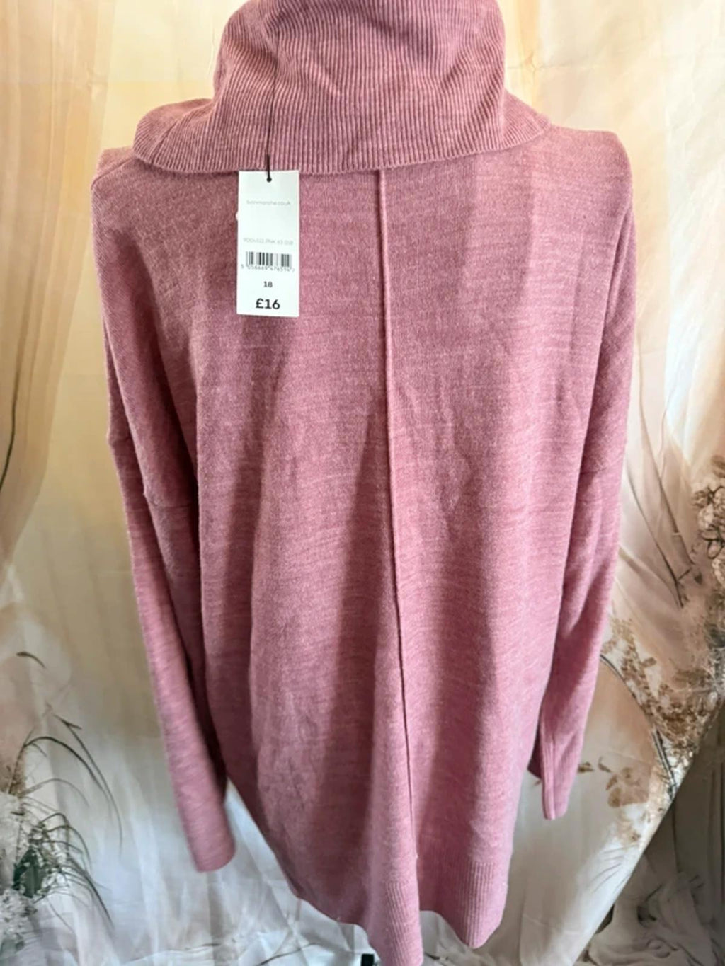 Bonmarche plain turtle neck jumper - size 18
