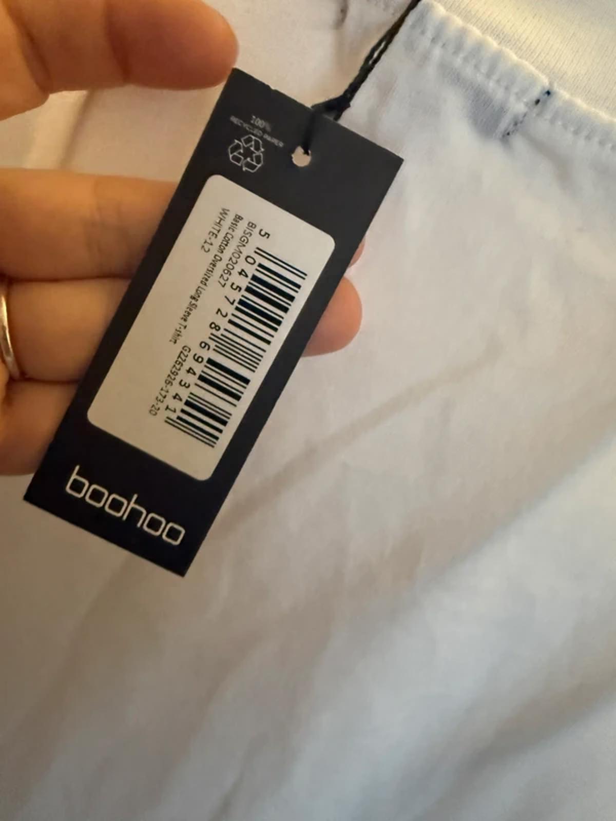 Boohoo oversize top - size 12