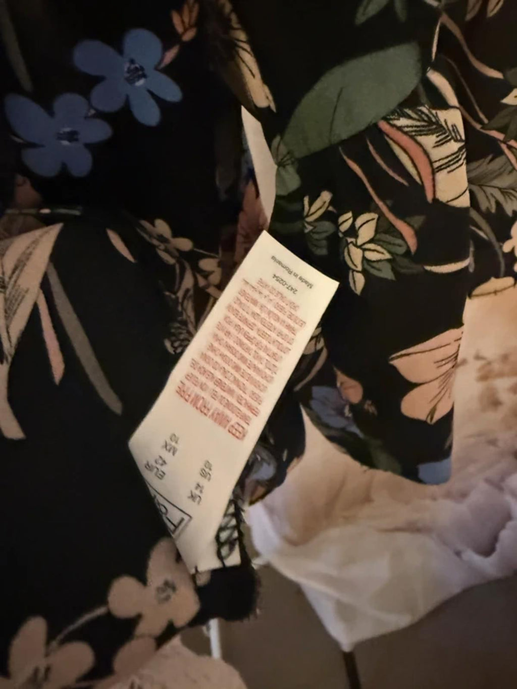F&f floral top - size 14