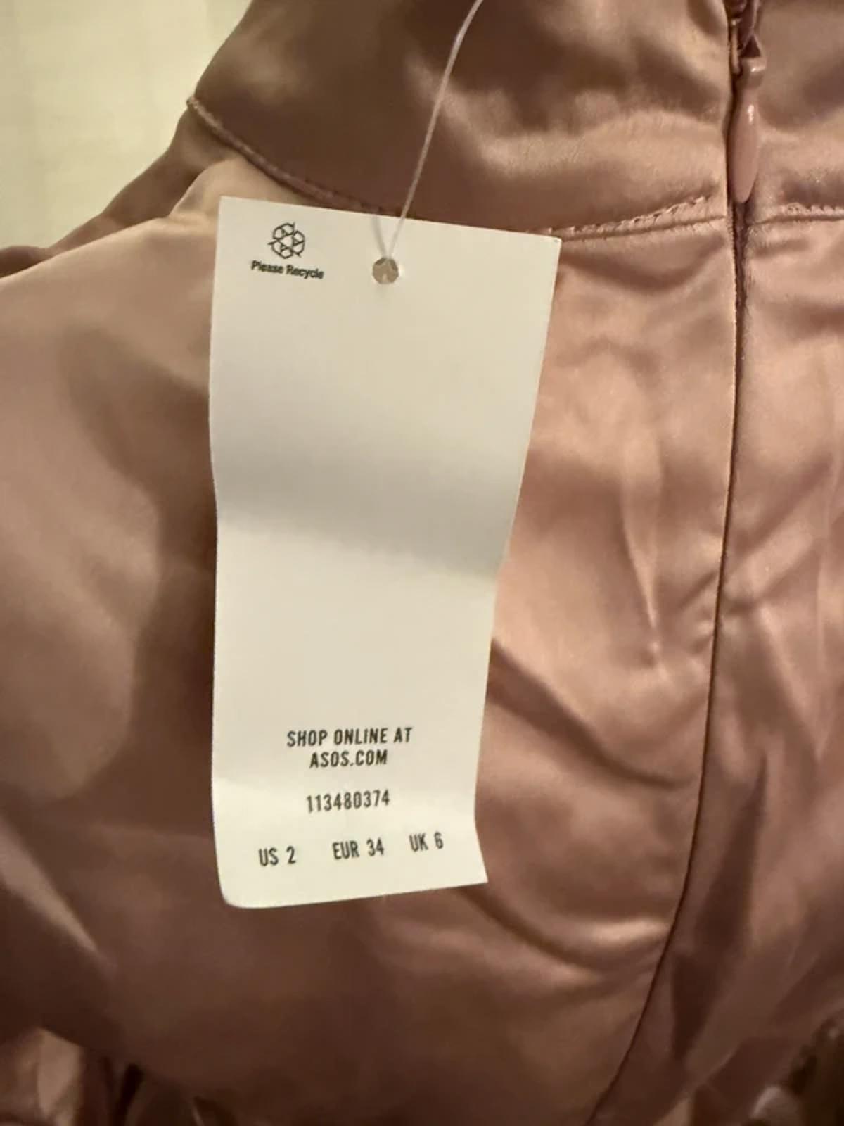 Miss selfridges satin feel dress - size 6