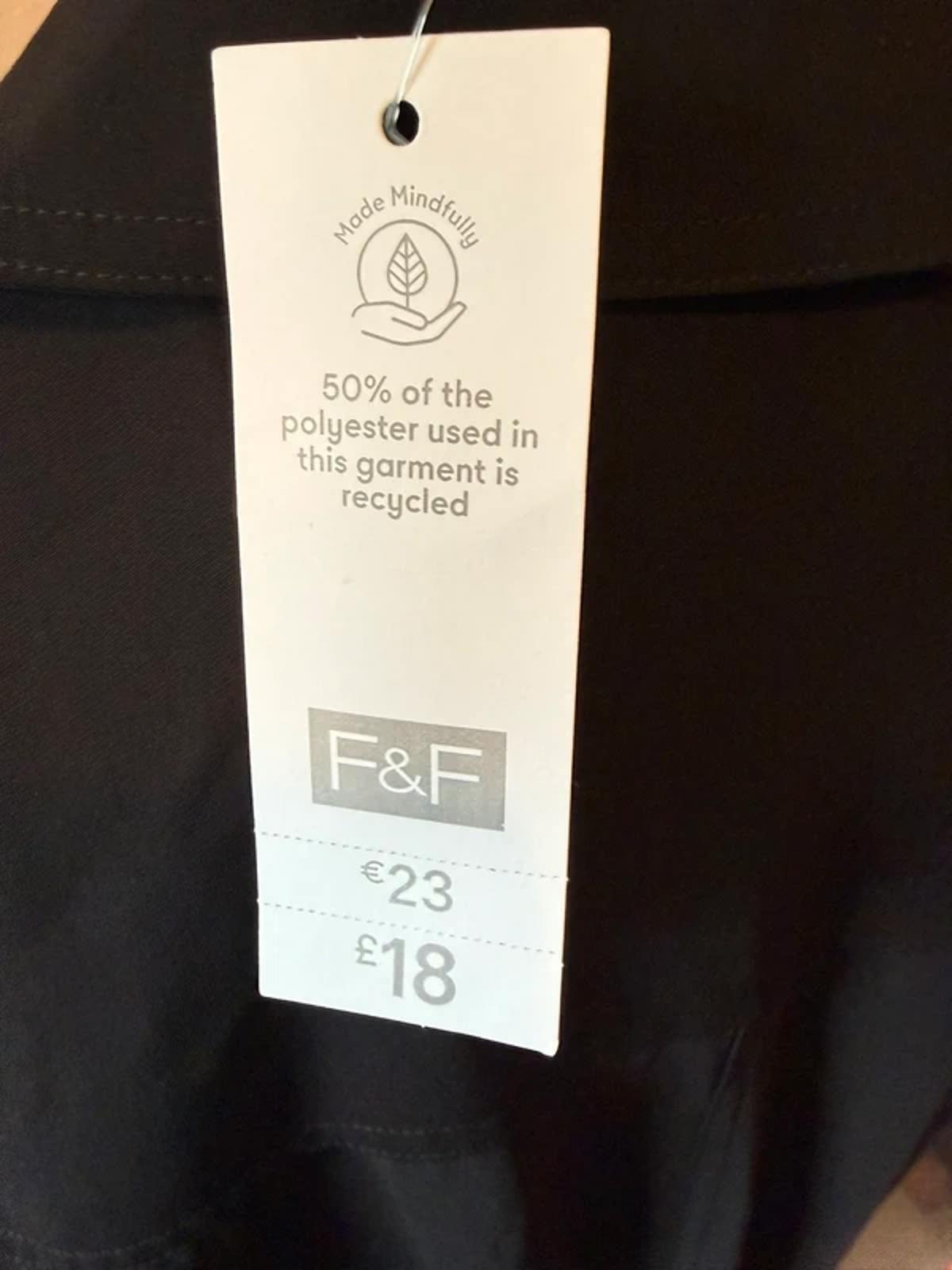 F&f cotton shirt dress - size 16