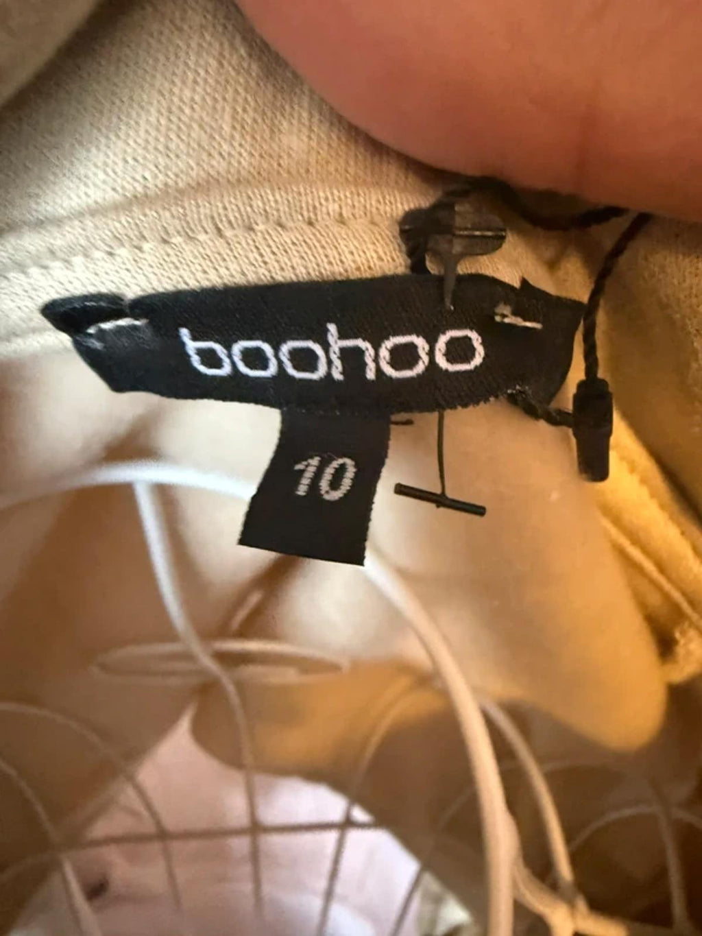 Boohoo cropped sweatshirt top - size 10
