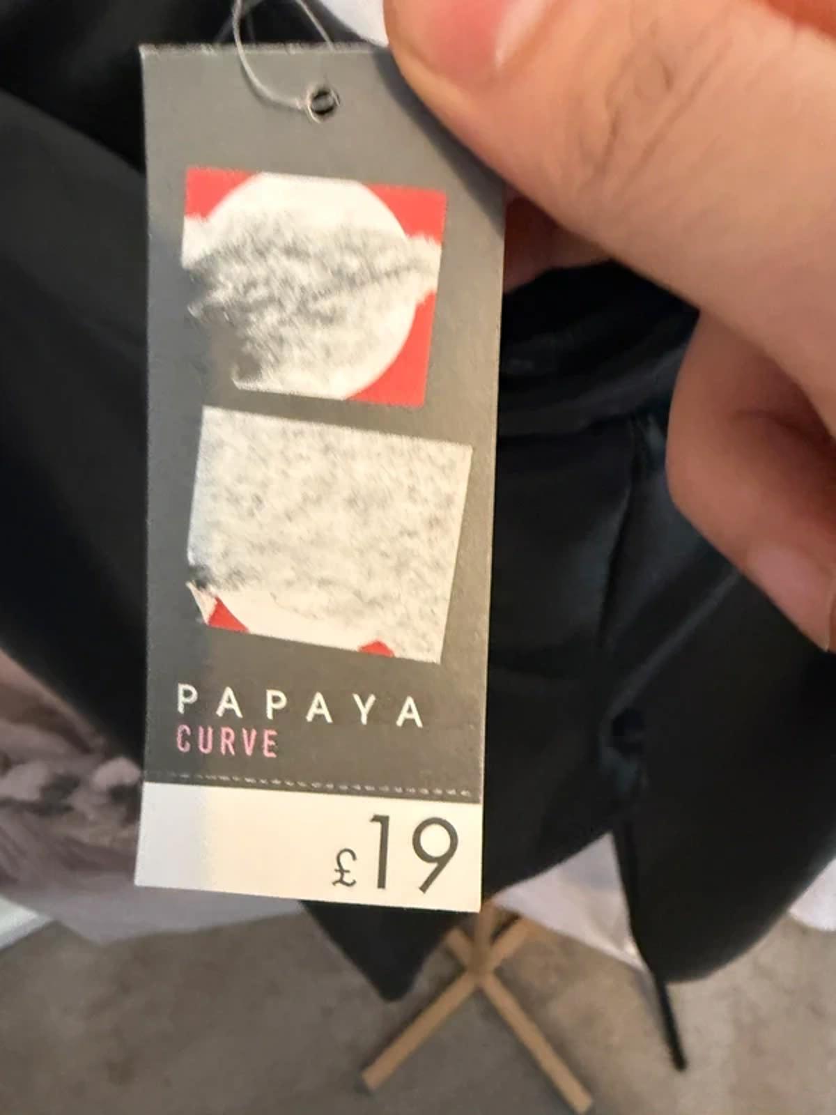 Papaya leather effect leggings - size 22