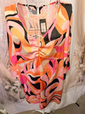 New look patterned dress - size 12