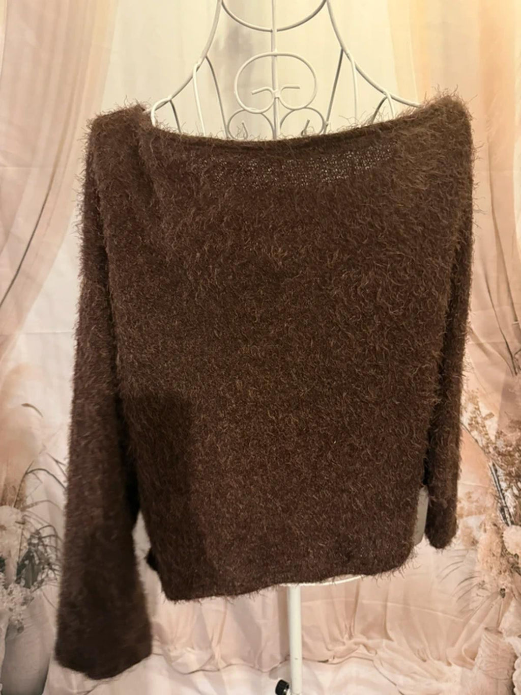 Missguided fluffy short jumper - size small