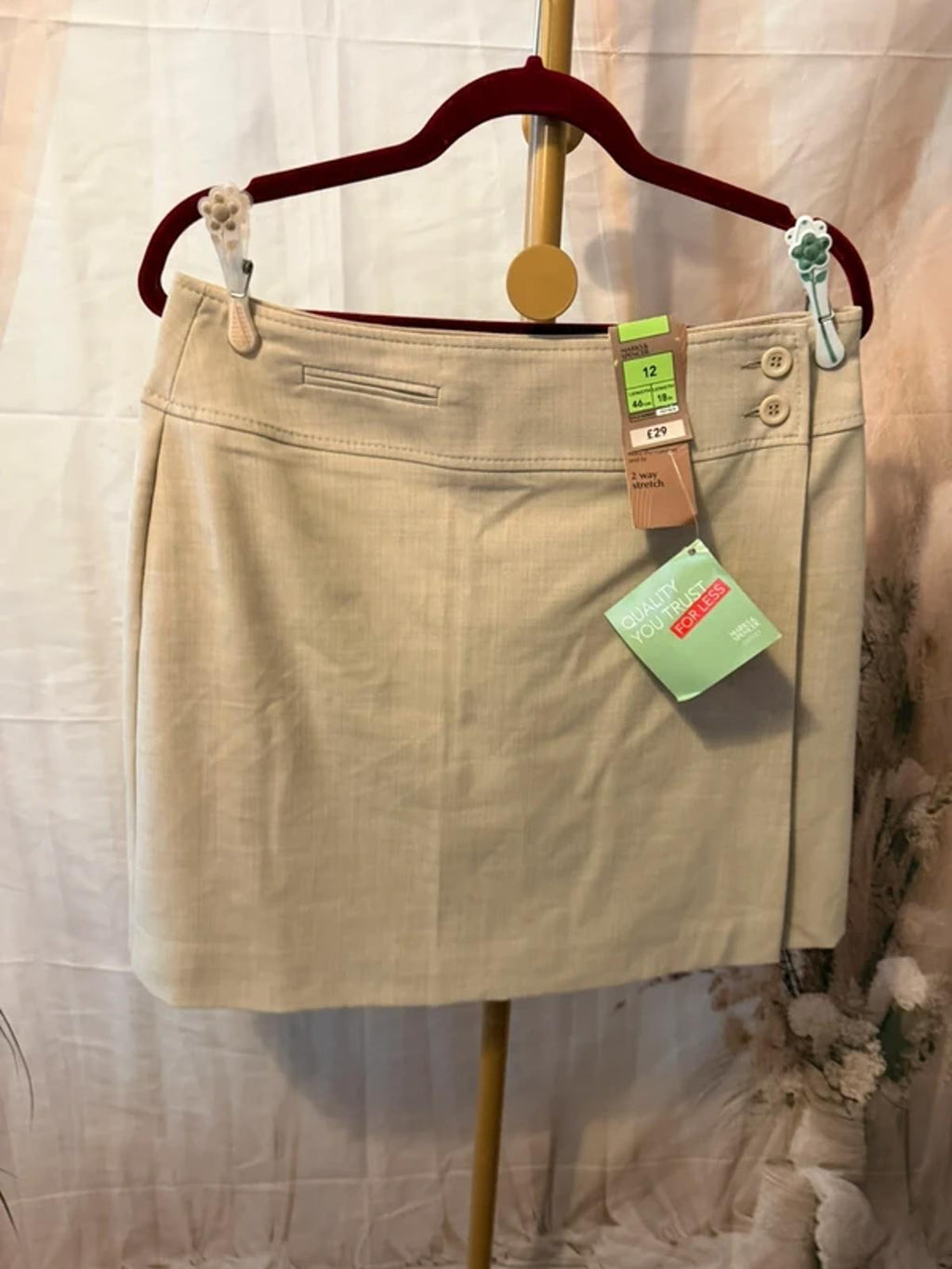 M&S plain skirt - size 12