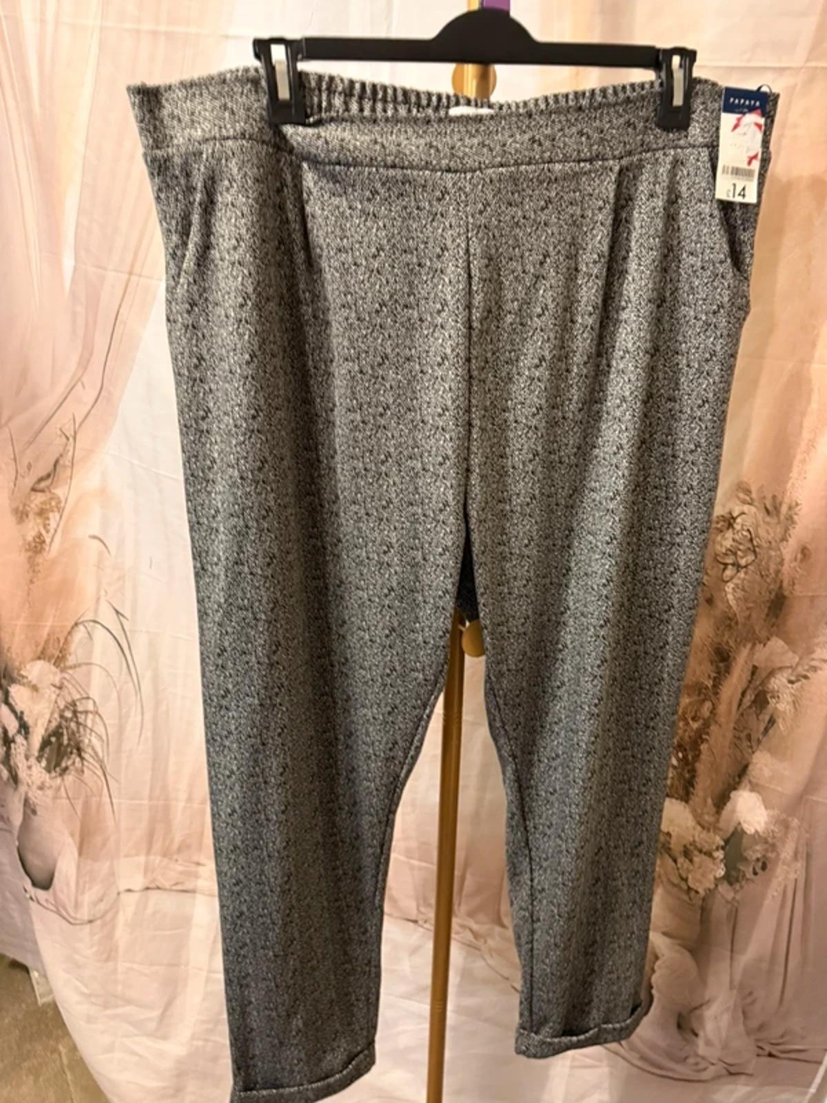 Papaya mixed colour trousers - size 22